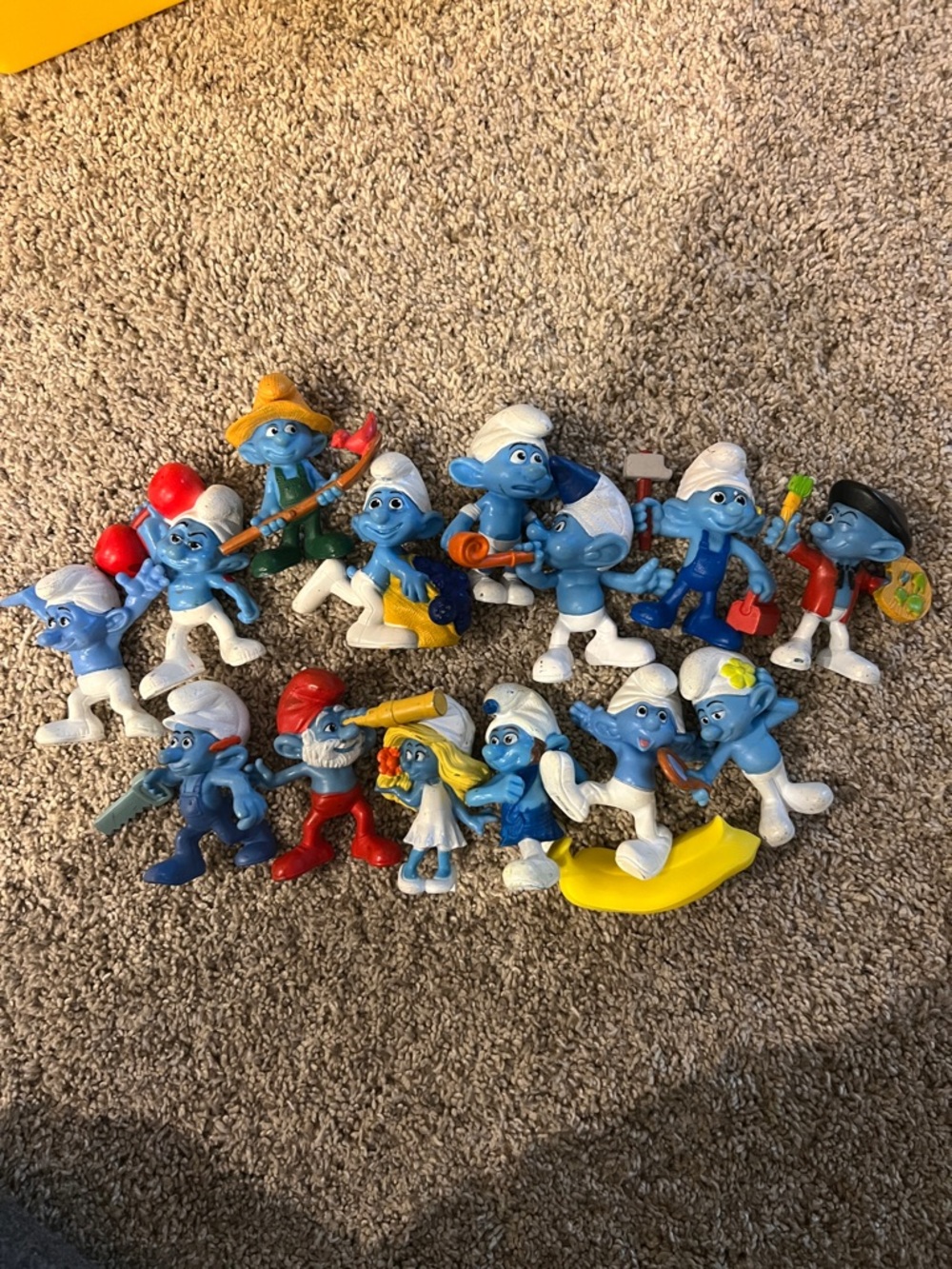 Smurf Classic Blue Smurf Figure Toy Bundle - Assorted Characters and Accessories